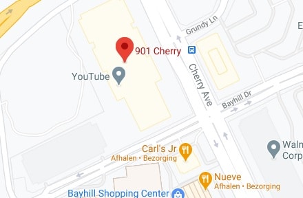 Youtube headquarters location on map