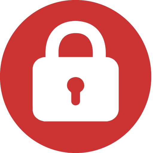 Red security icon